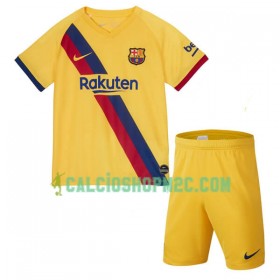 Barcellona Bambino Maglia Trasferta 2019/2020 Manica Corta (+ Pantaloncini) 